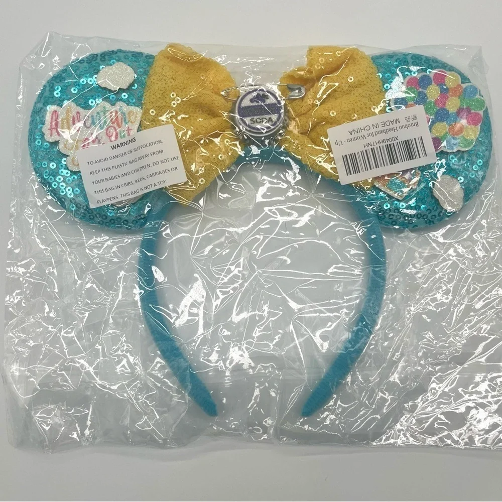 LOUNGEFLY Disney Up Coinpurse, PIXAR Bag, Mickey Ears NWT